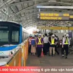 Metro số 1 đón 55.000 hành khách trong 6 giờ đầu vận hành chính thức